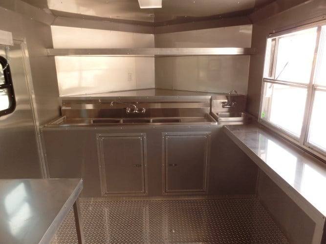 8.5′ x 18′ Concession Food Trailer Orange Event Catering — photo 12