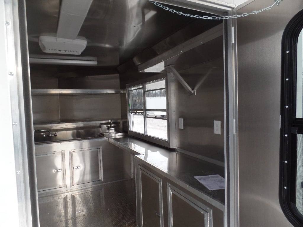 8.5′ x 22′ Concession Food Trailer White Catering Event — photo 11