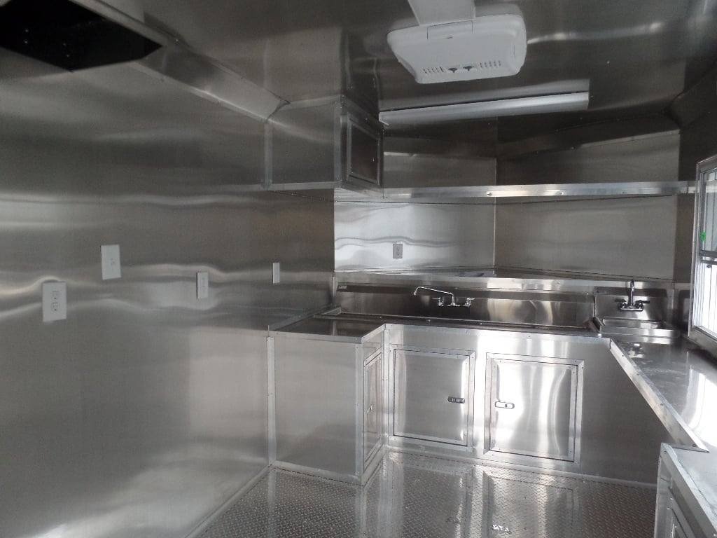 8.5′ x 22′ Concession Food Trailer White Catering Event — photo 2