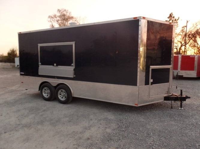 8.5′ x 18′ Concession Trailer White Food Event Catering Trailer — photo 13
