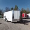 8.5 x 17 concession food trailer with commercial grease hood