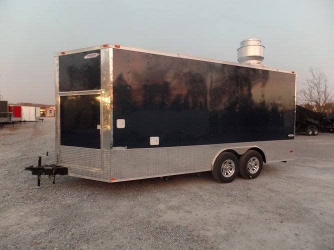 8.5′ x 18′ Concession Trailer White Food Event Catering Trailer — photo 3