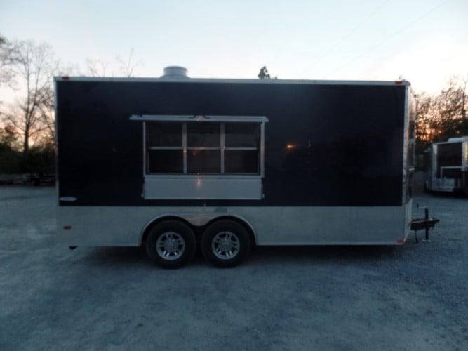 8.5′ x 18′ Concession Trailer White Food Event Catering Trailer — photo 7