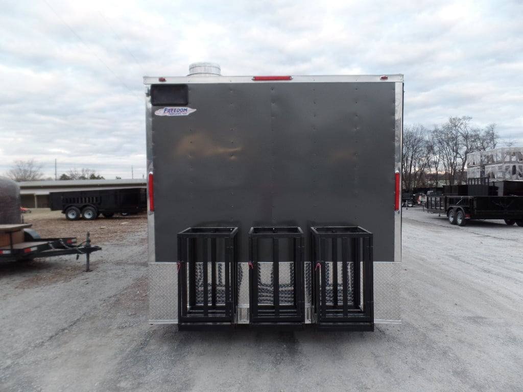 8.5′ x 24′ Concession Food Trailer Charcoal Grey — photo 2
