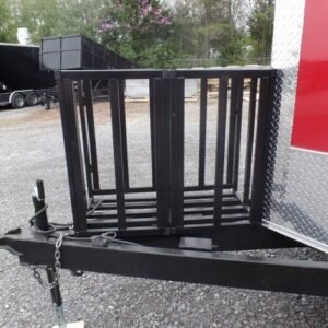 8.5 x 20 red BBQ trailer with 10-foot smoker porch - view 10