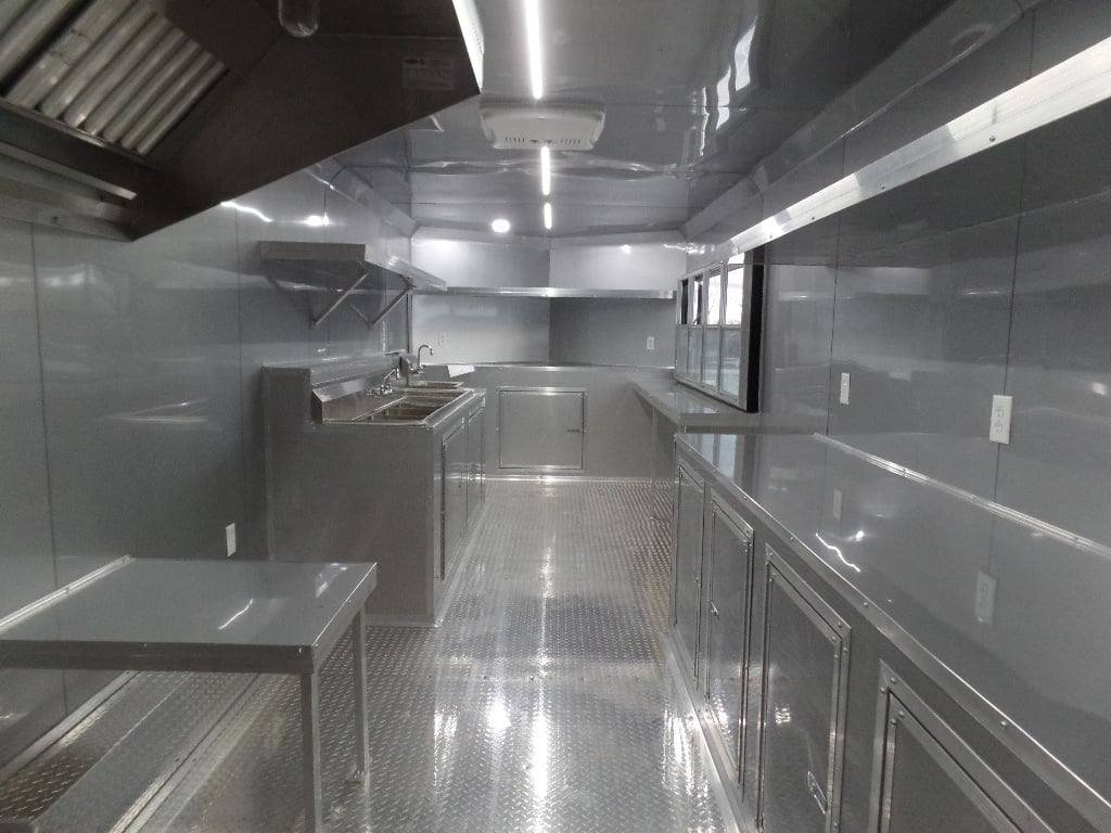 8.5′ x 24′ Concession Food Trailer Charcoal Grey — photo 12