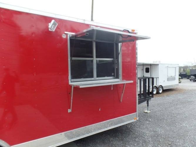 8.5′ x 20′ Concession BBQ Food Trailer Red Event Catering — photo 5