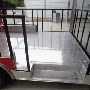 8.5 x 20 red BBQ trailer with 10-foot smoker porch - view 9