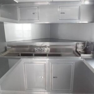 8.5 x 20 red BBQ trailer with 10-foot smoker porch - view 13