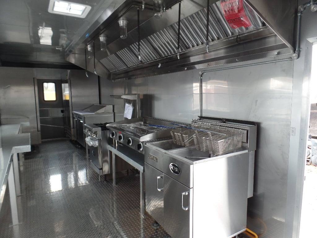 8.5′ x 30′ Concession Food Trailer Red With Appliances — photo 6