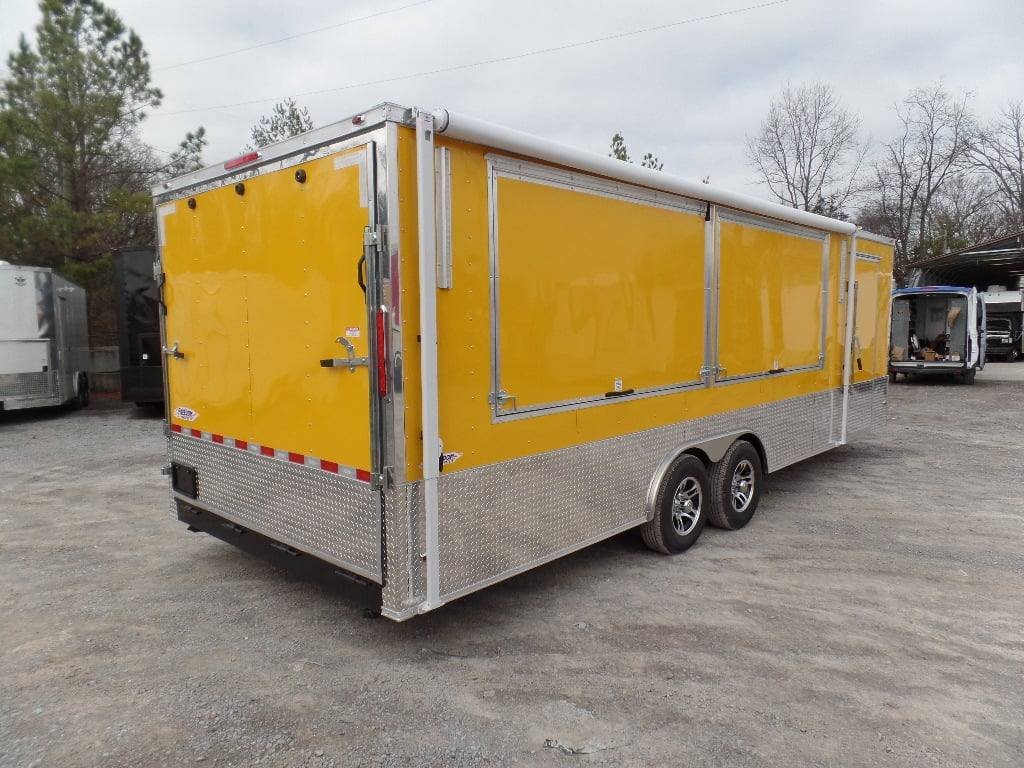 8.5′ x 24′ Concession Food Trailer Yellow Event Catering — photo 13