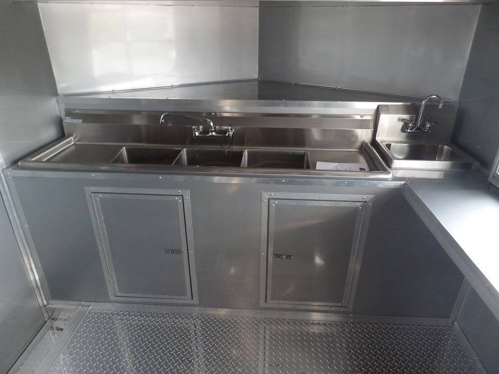 8.5′ x 20′ Concession Food Trailer Black Event Catering — photo 8