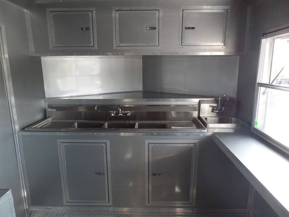 8.5′ x 20′ Concession Food Trailer Black Event Catering — photo 15