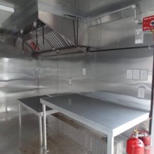 8.5 x 16 white concession trailer with insulated interior - view 13