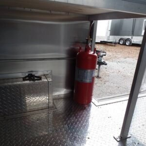 8.5 x 16 white concession trailer with insulated interior - view 9
