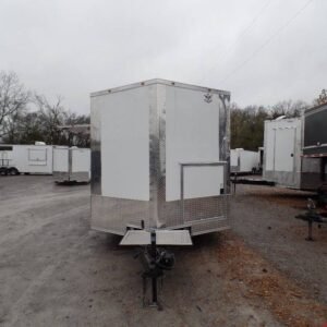 8.5 x 16 white concession trailer with insulated interior - view 14