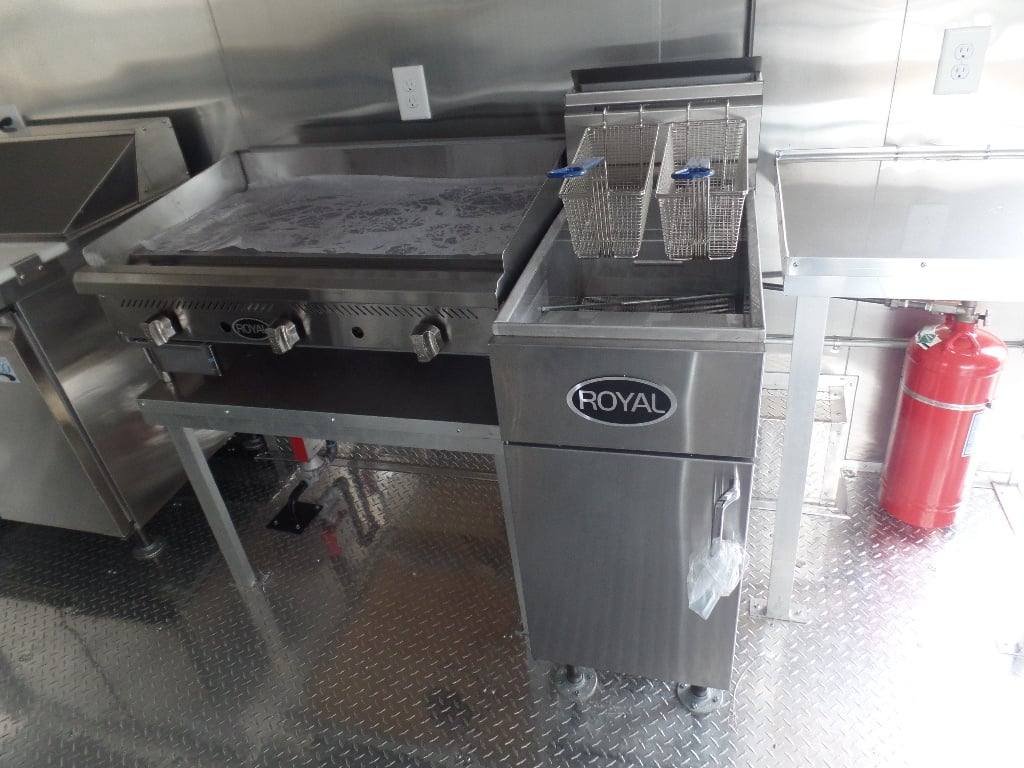 8.5′ x 16′ Concession Food Trailer White With Appliances — photo 5