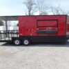 8.5 x 22 Red Pizza Trailer with 6-foot marquee concession window