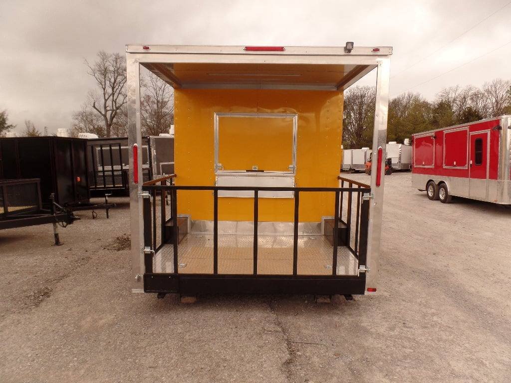 8.5′ x 17′ BBQ Concession Food Porch Style Trailer — photo 5