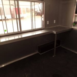 8.5 x 17 BBQ porch trailer with marquee and porch windows - view 10