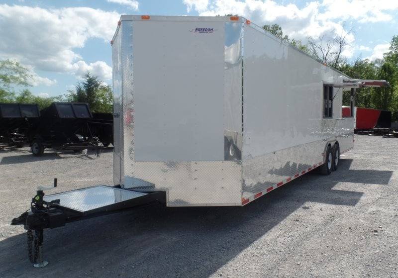 8.5′ x 30′ Concession Food Trailer White BBQ Event Catering — photo 3