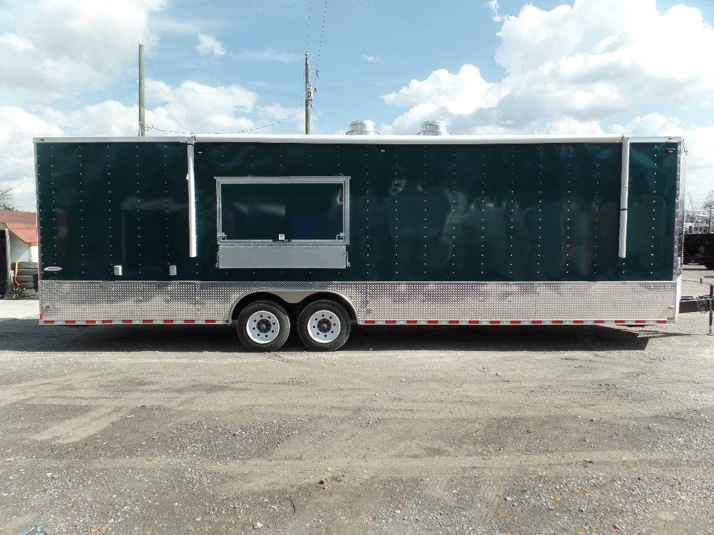 8.5′ x 30′ Food Catering Event Emerald Green Concession Trailer — photo 7