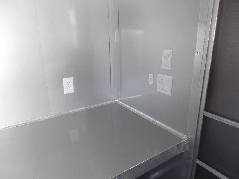 8.5′ x 30′ Concession Food Trailer White BBQ Event Catering — photo 9