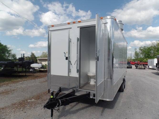 8.5 x 20 Concession Food Trailer White Event Catering — photo 3