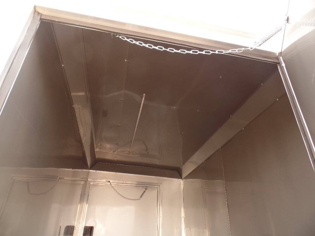 8.5′ x 34′ Goose-neck White BBQ Concession Food Trailer — photo 13
