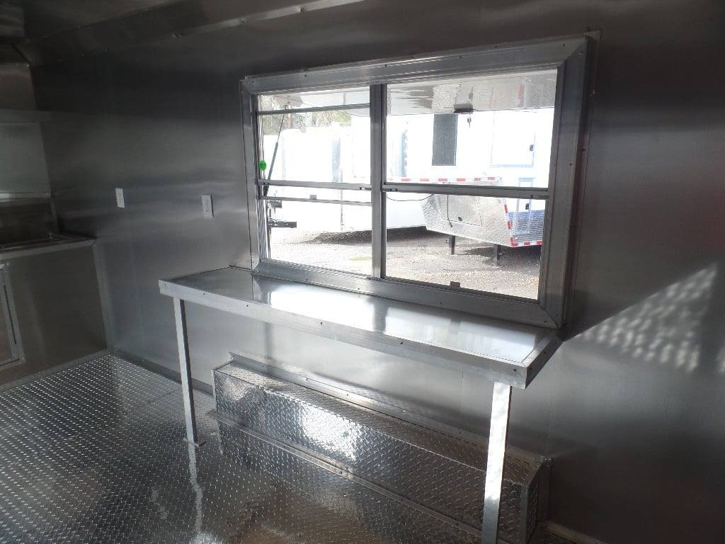 8.5′ x 16′ Black Catering Event Concession Food Trailer — photo 15