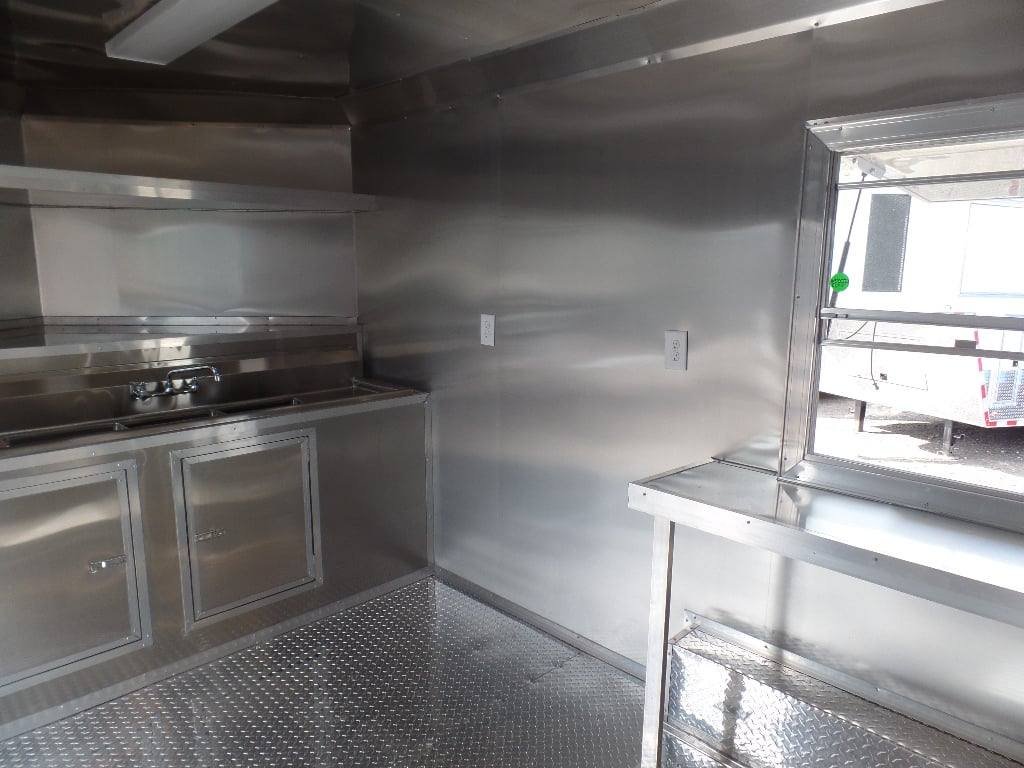 8.5′ x 16′ Black Catering Event Concession Food Trailer — photo 4