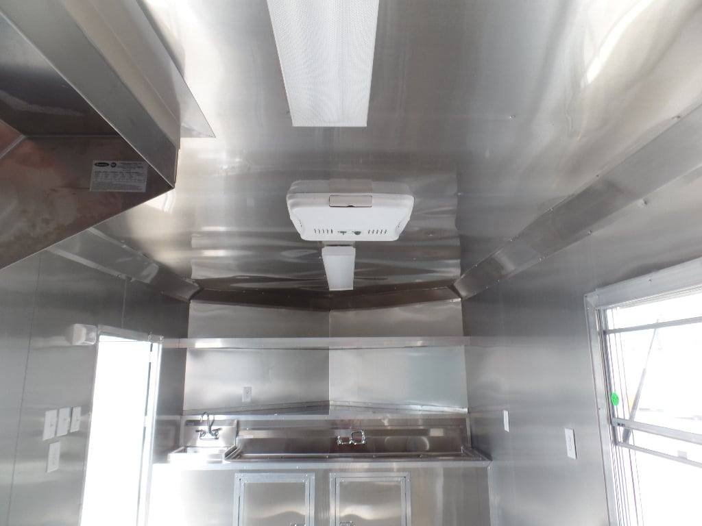 8.5′ x 16′ Black Catering Event Concession Food Trailer — photo 14