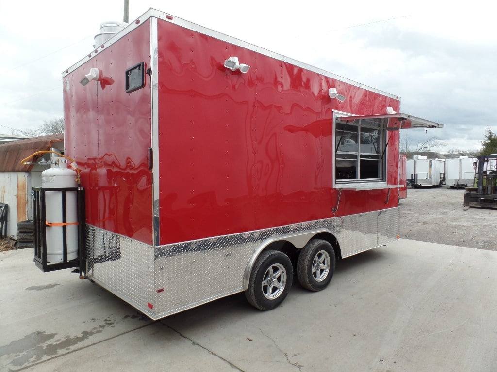 8.5′ x 16′ Concession Food Trailer With Appliances