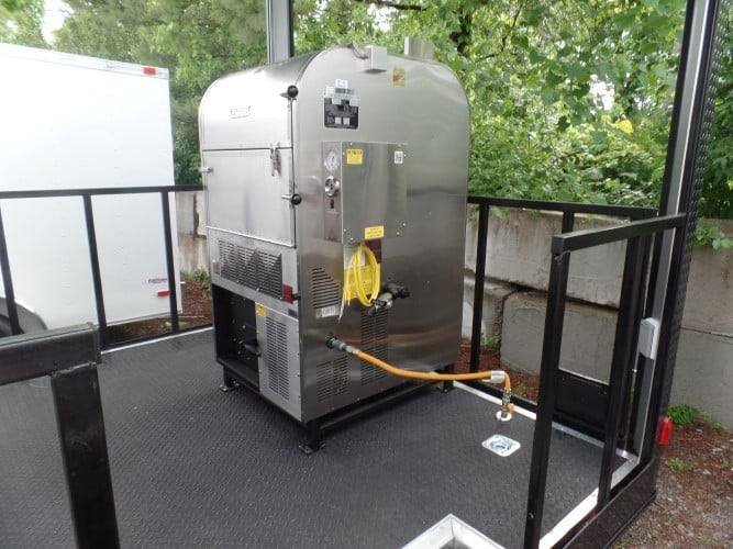 8.5′ x 24′ White Concession BBQ Food Trailer With Appliances — photo 4