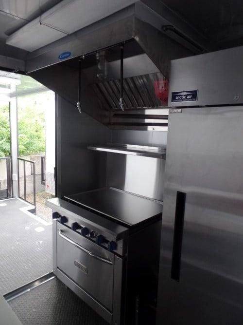 8.5′ x 24′ White Concession BBQ Food Trailer With Appliances — photo 5