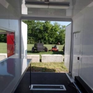 8.5 x 16 red concession trailer with 12-foot service window - view 11