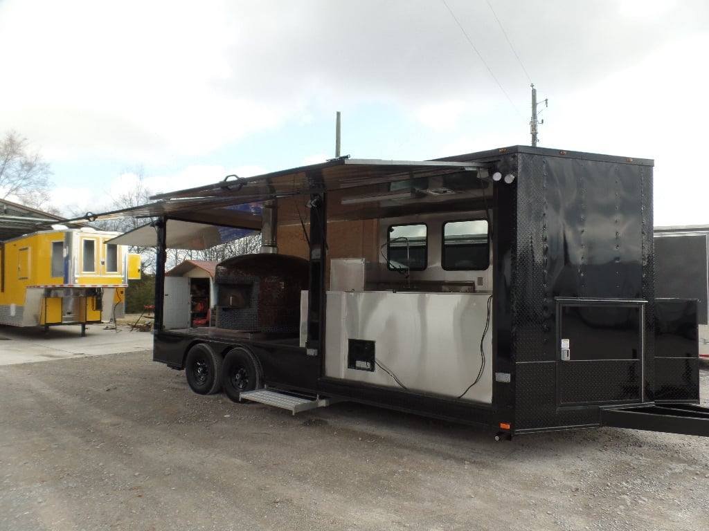 8.5′ x 20′ Pizza Event Concession Food Trailer With Appliances