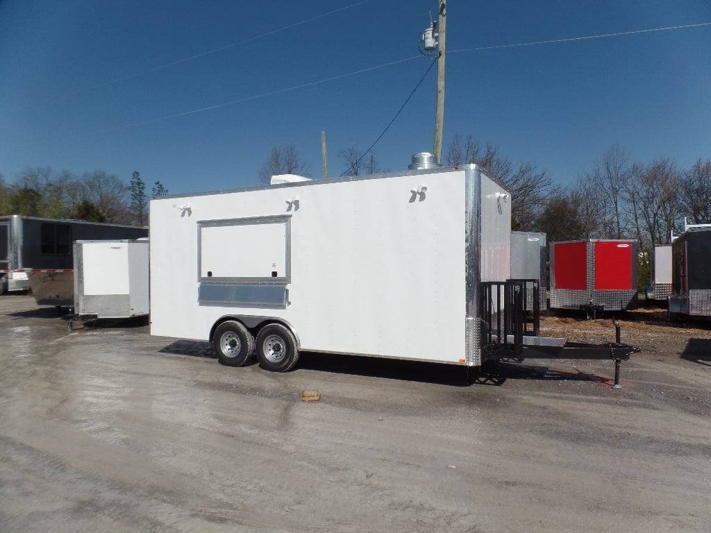 8.5′ x 20′ White Catering Concession Food Trailer — photo 4