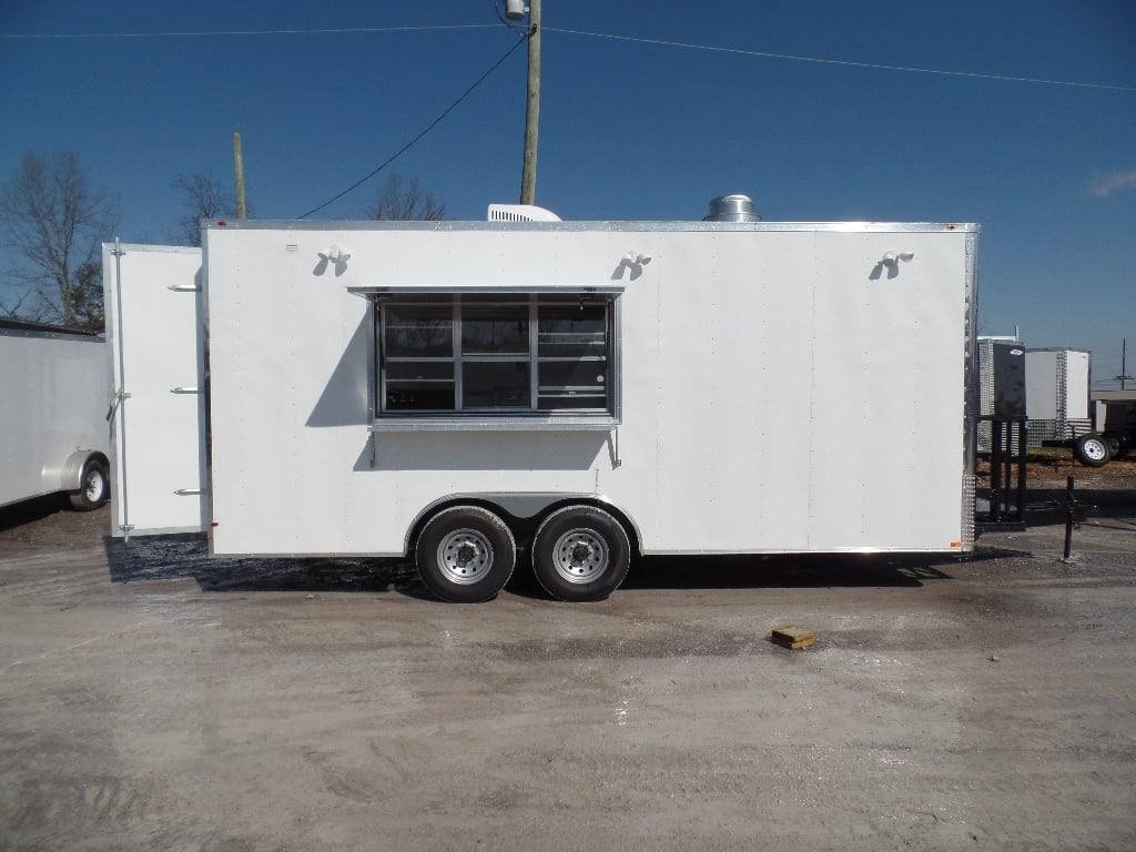 8.5′ x 20′ White Catering Concession Food Trailer — photo 13