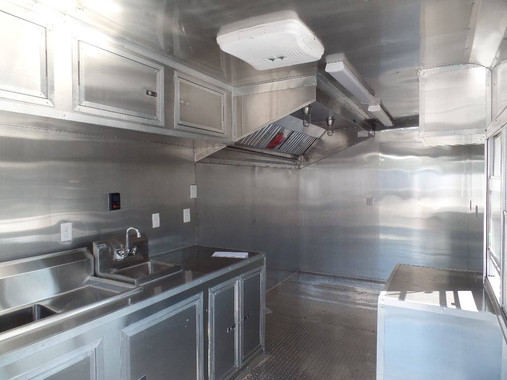 8.5′ x 20′ White Catering Concession Food Trailer — photo 9