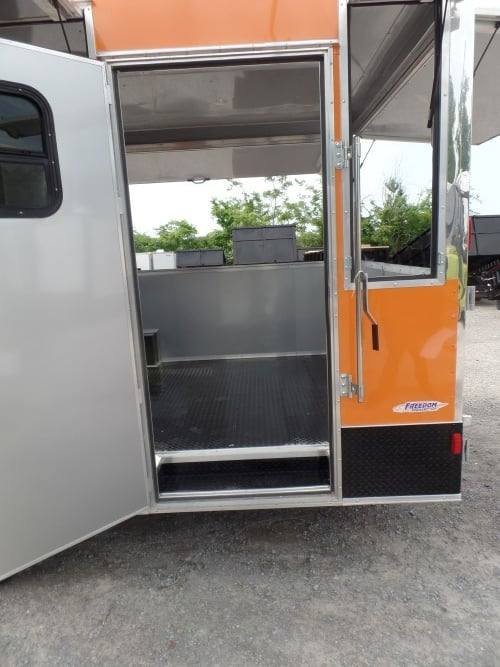 8.5′ x 24′ Concession BBQ Food Trailer Orange Event Catering — photo 6