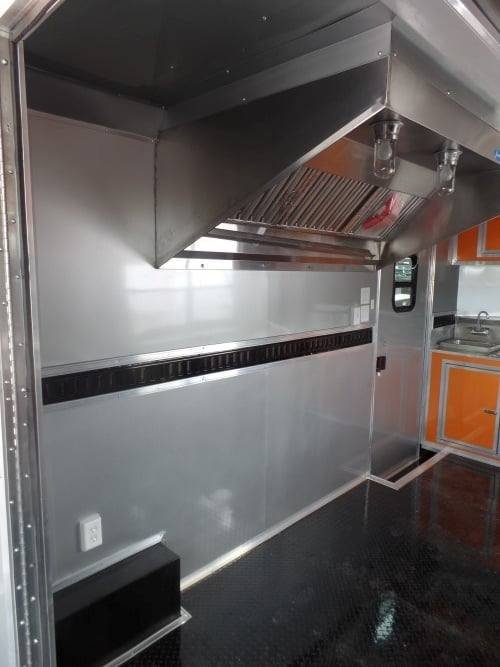 8.5′ x 24′ Concession BBQ Food Trailer Orange Event Catering — photo 3