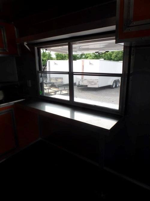 8.5′ x 24′ Concession BBQ Food Trailer Orange Event Catering — photo 7