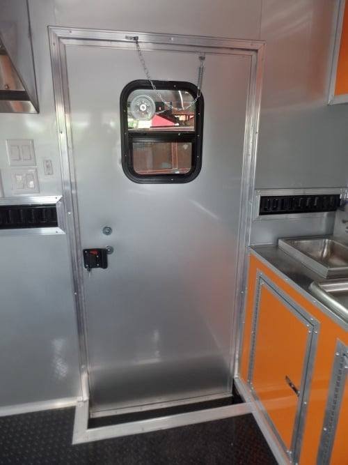 8.5′ x 24′ Concession BBQ Food Trailer Orange Event Catering — photo 11