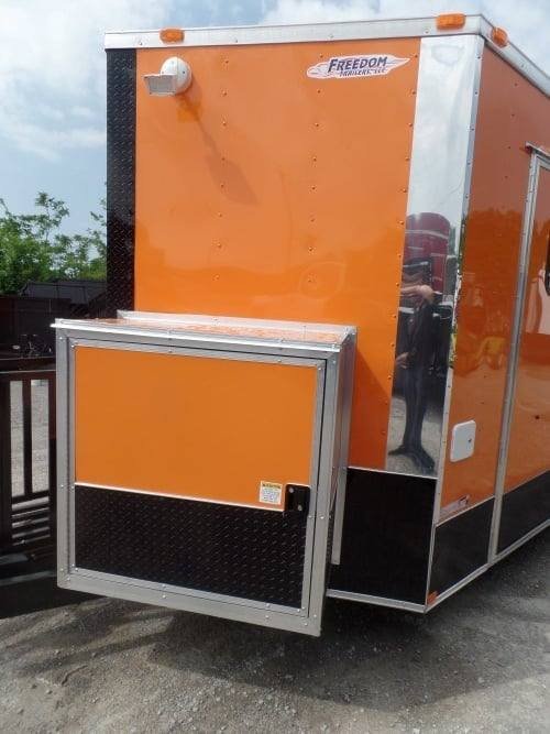 8.5′ x 24′ Concession BBQ Food Trailer Orange Event Catering — photo 12