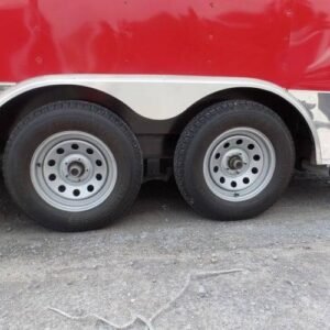 8.5 x 16 red catering trailer with insulated event kitchen - view 7