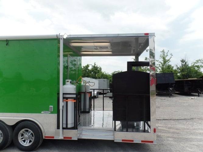 8.5′ x 30′ Concession Food Trailer Lime Green — photo 8