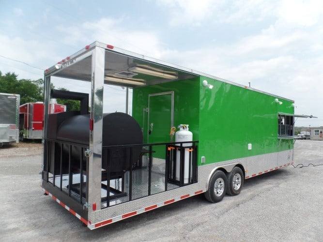 8.5′ x 30′ Concession Food Trailer Lime Green — photo 6