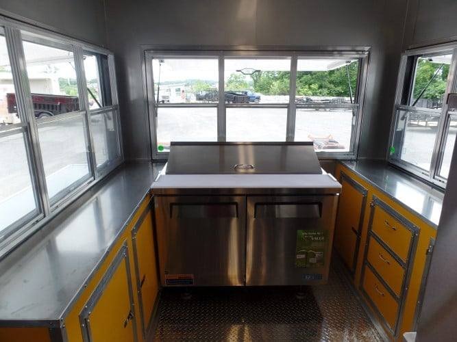 8.5′ x 30′ Concession Food Trailer Lime Green — photo 14