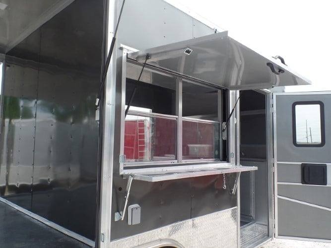 8.5′ x 18′ Concession Pizza Food Trailer Charcoal Grey — photo 6